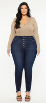 Martha High Rise Super Skinny Jeans (Plus Size) - Official Kancan USA