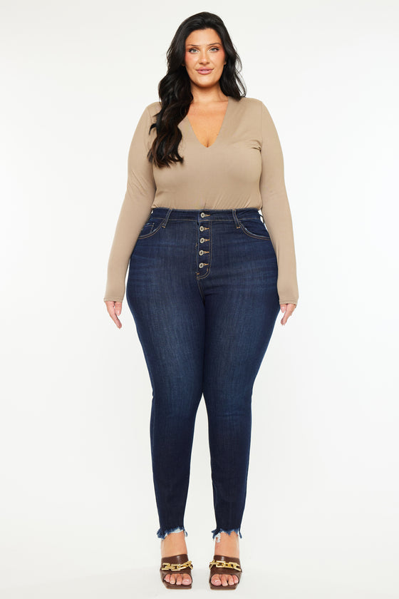 Martha High Rise Super Skinny Jeans (Plus Size) - Official Kancan USA