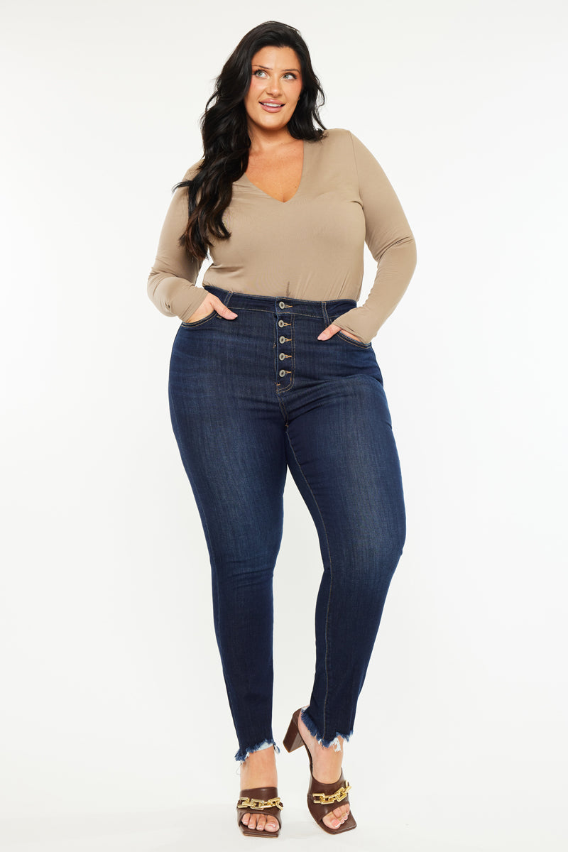 Martha High Rise Super Skinny Jeans (Plus Size) - Official Kancan USA