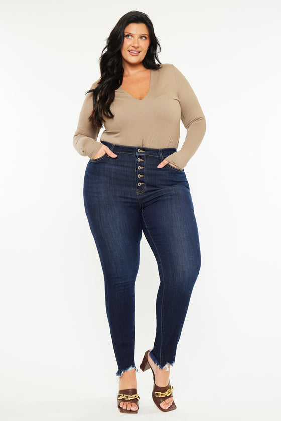 Martha High Rise Super Skinny Jeans (Plus Size) - Official Kancan USA