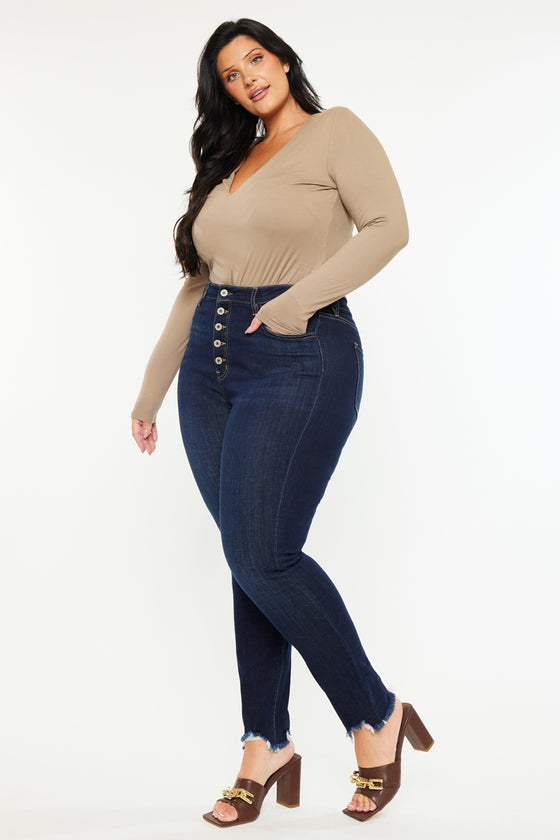 Martha High Rise Super Skinny Jeans (Plus Size) - Official Kancan USA