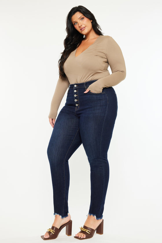 Martha High Rise Super Skinny Jeans (Plus Size) - Official Kancan USA