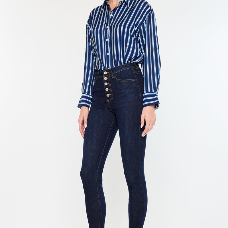 Greyson High Rise Super Skinny Jeans - Official Kancan USA