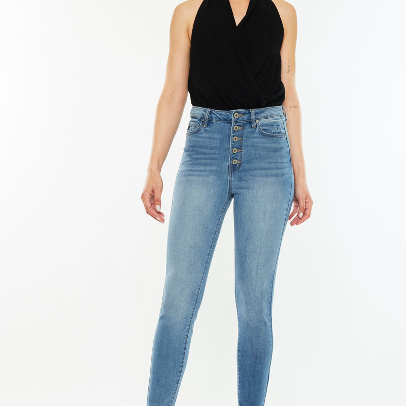 Greyson High Rise Super Skinny Jeans - Official Kancan USA