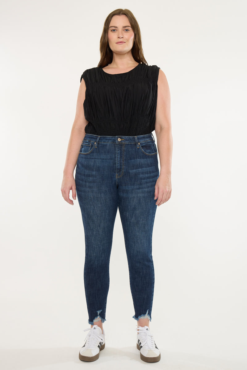 Rafaela High Rise Ankle Skinny Jeans (Plus Size)