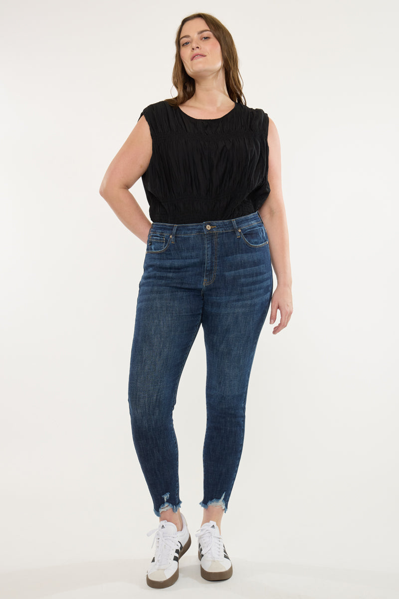 Rafaela High Rise Ankle Skinny Jeans (Plus Size)