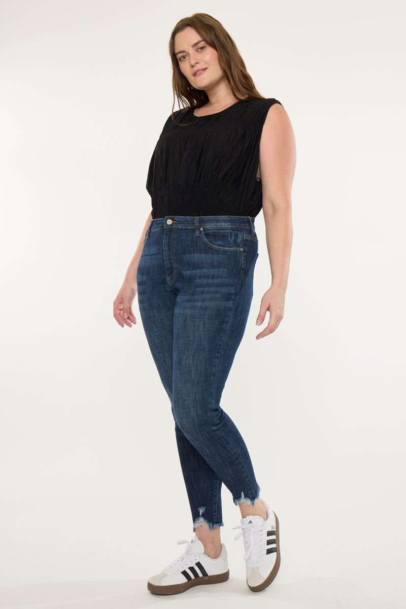 Rafaela High Rise Ankle Skinny Jeans (Plus Size)