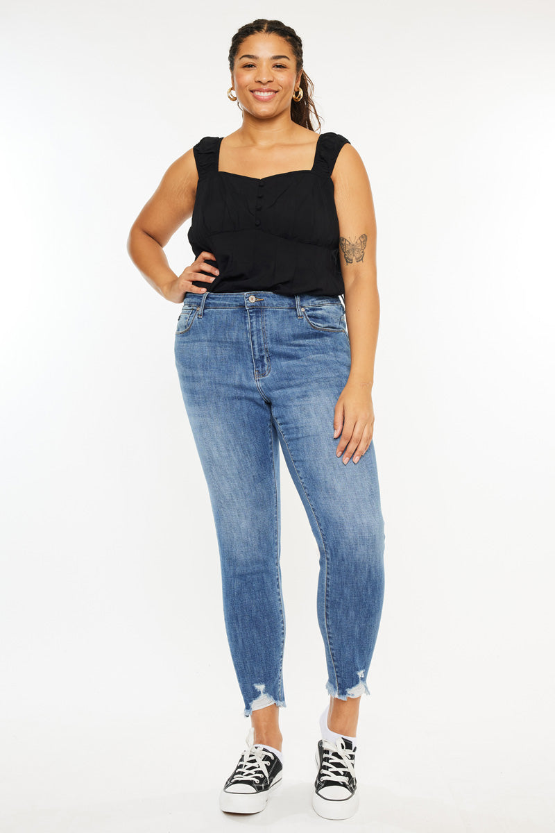 Lana High Rise Ankle Skinny (Plus Size) - Official Kancan USA