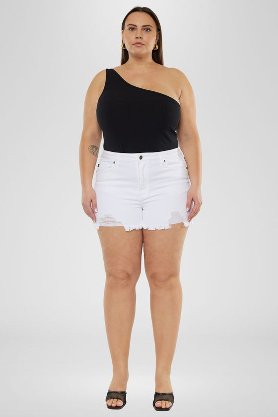 Cleo High Rise Shorts (Plus Size) - Official Kancan USA