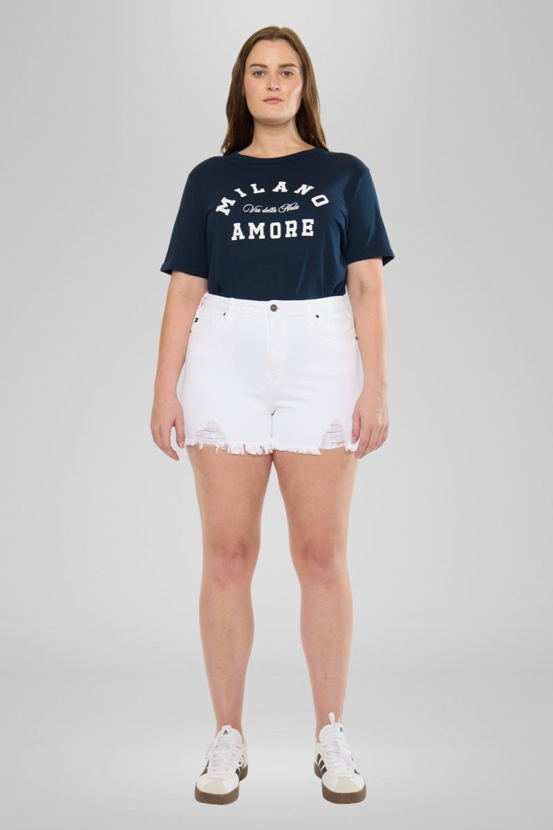 Cleo High Rise Shorts (Plus Size)