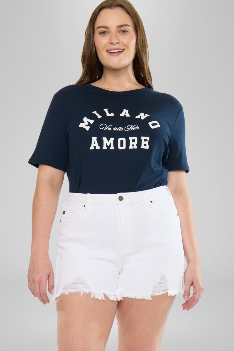 Cleo High Rise Shorts (Plus Size)