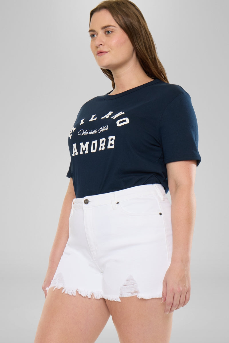 Cleo High Rise Shorts (Plus Size)