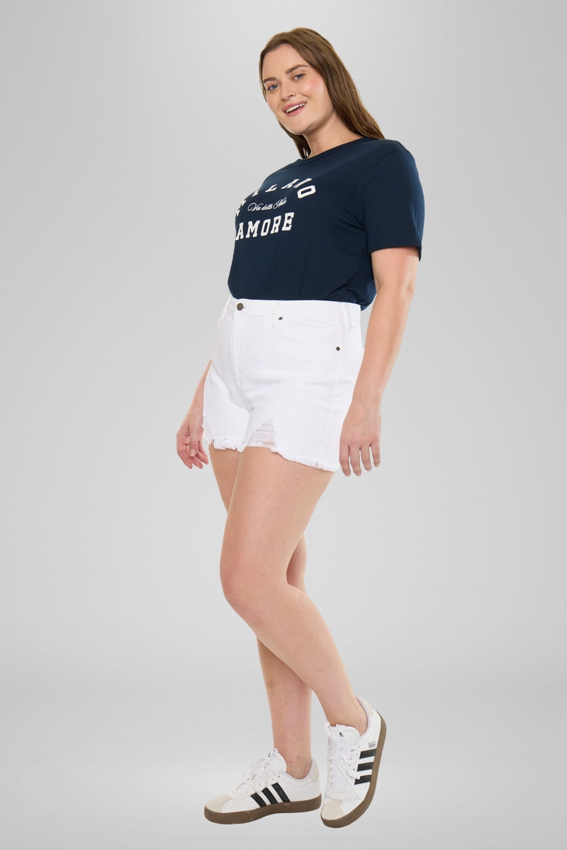 Cleo High Rise Shorts (Plus Size)