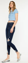 Kendra High Rise Ankle Skinny Jeans - Official Kancan USA