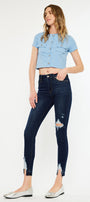 Kendra High Rise Ankle Skinny Jeans - Official Kancan USA