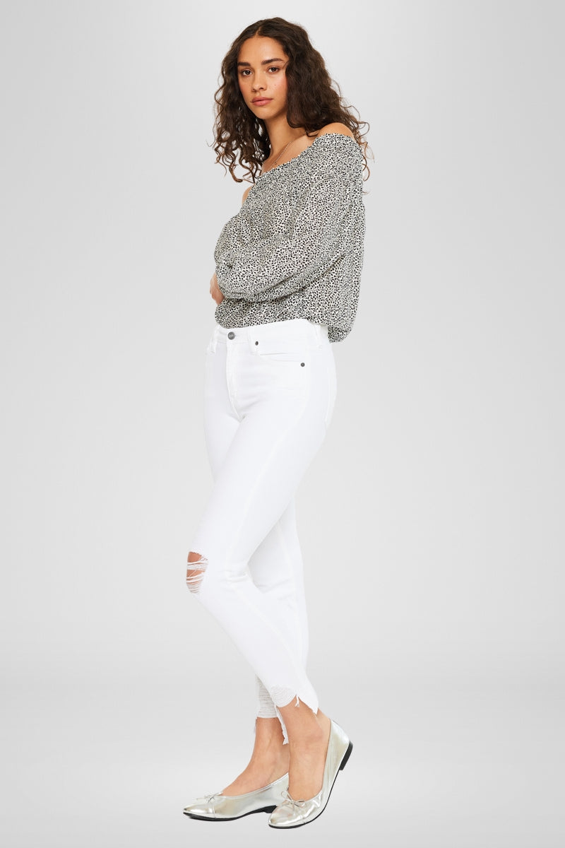 Kendra High Rise Ankle Skinny Jeans - Official Kancan USA