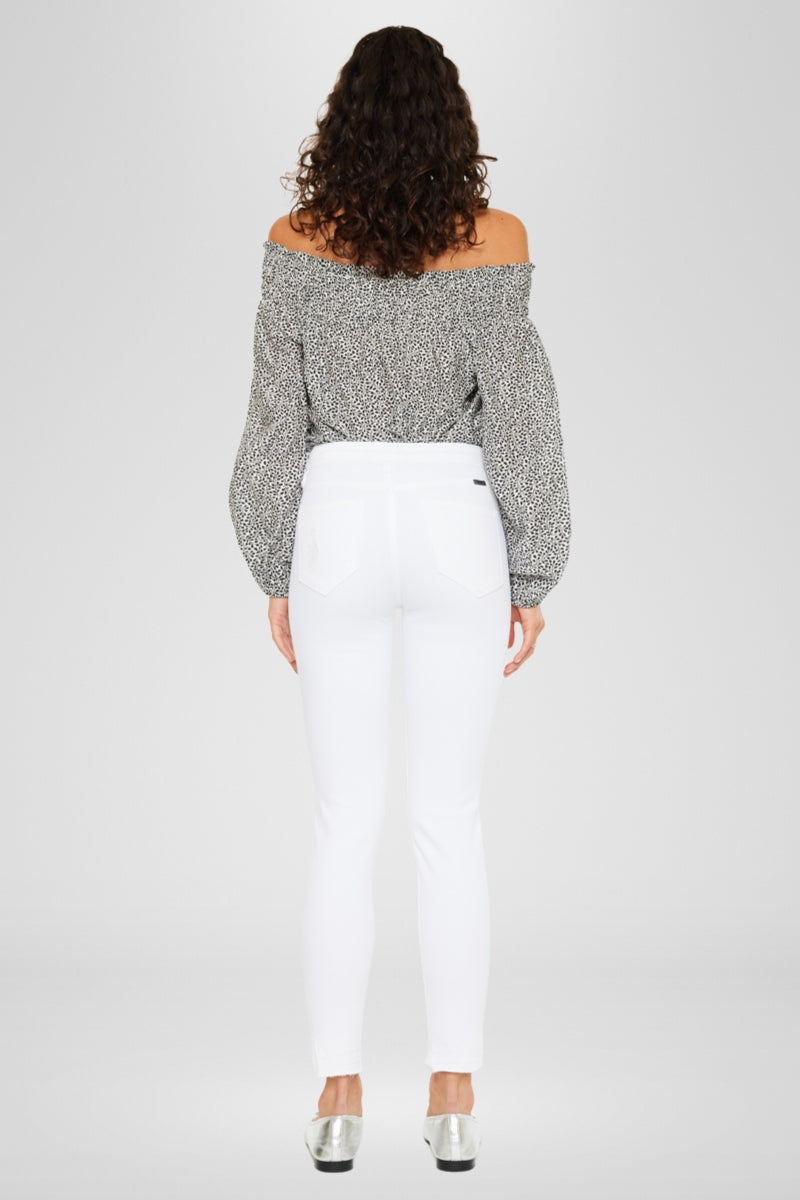 Kendra High Rise Ankle Skinny Jeans - Official Kancan USA