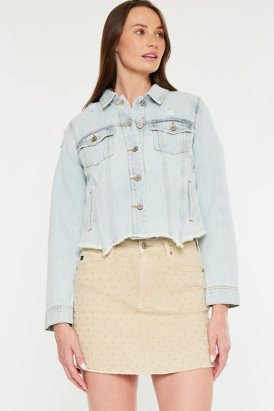 Bianca Distressed Denim Jacket
