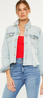 Bianca Distressed Denim Jacket - Official Kancan USA