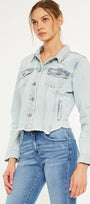 Bianca Distressed Denim Jacket - Official Kancan USA