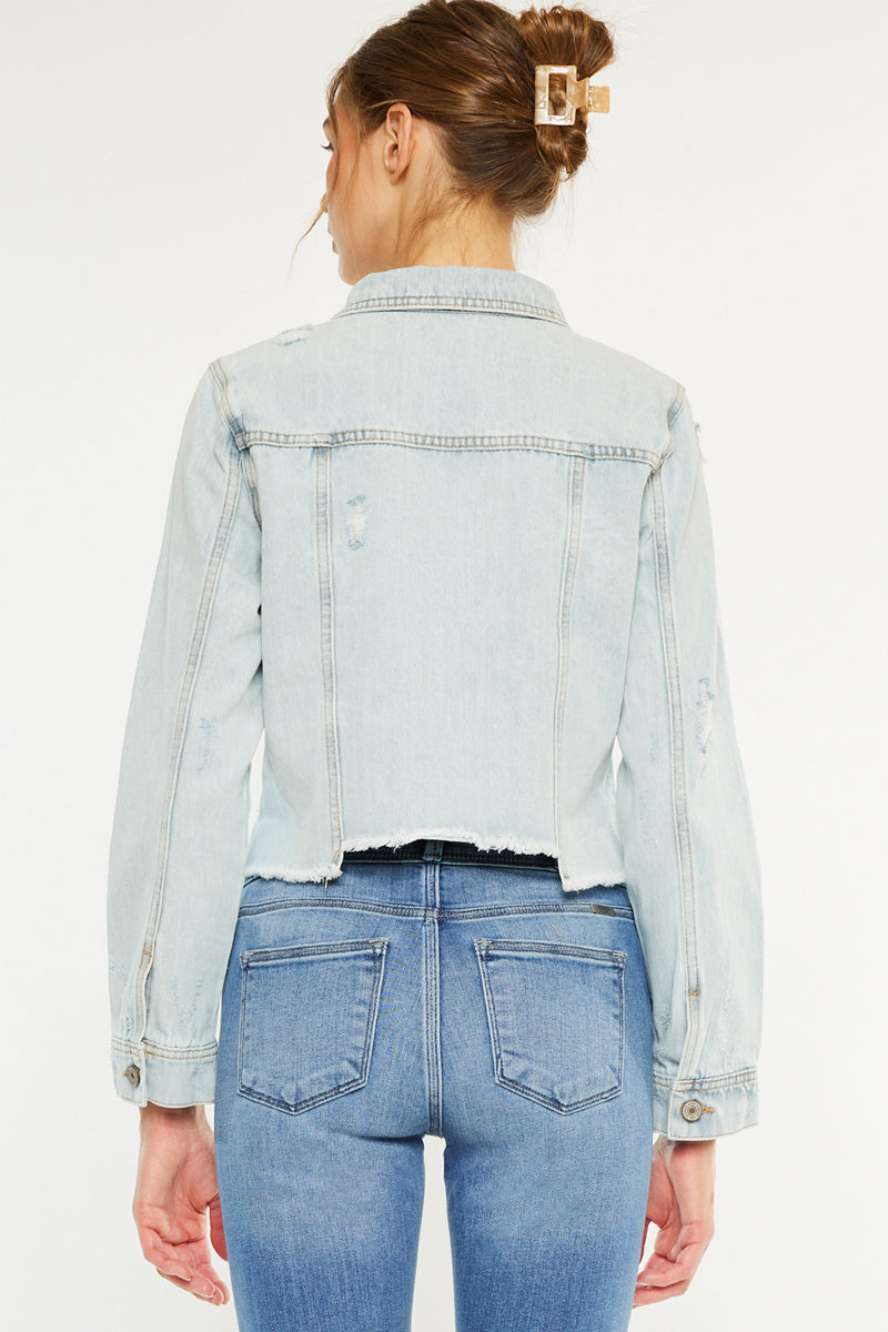 Bianca Distressed Denim Jacket - Official Kancan USA