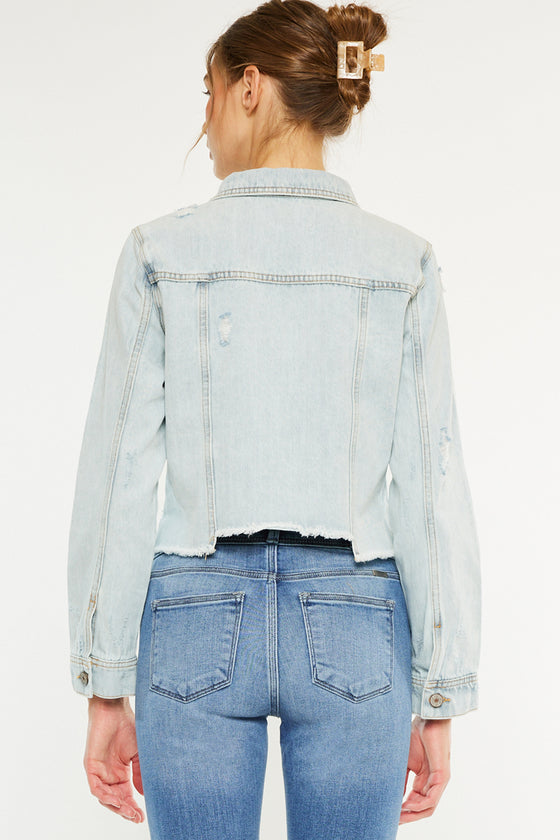 Bianca Distressed Denim Jacket - Official Kancan USA