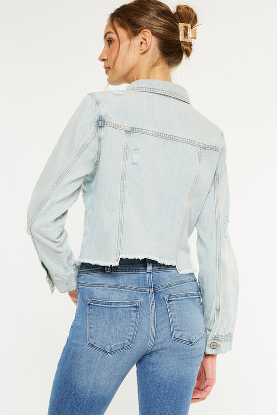 Bianca Distressed Denim Jacket - Official Kancan USA