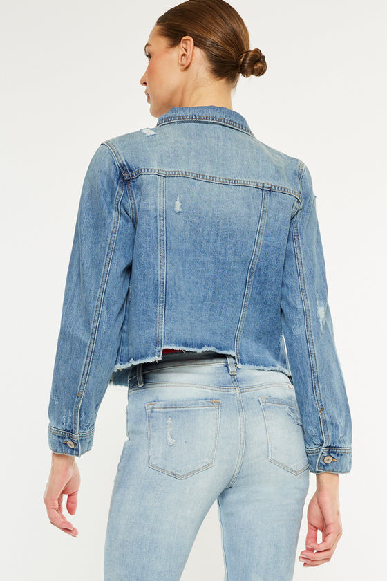 Bianca Distressed Denim Jacket
