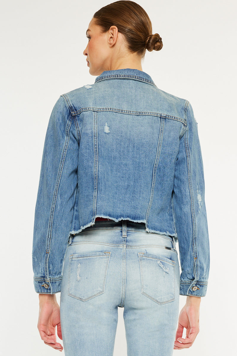 Bianca Distressed Denim Jacket