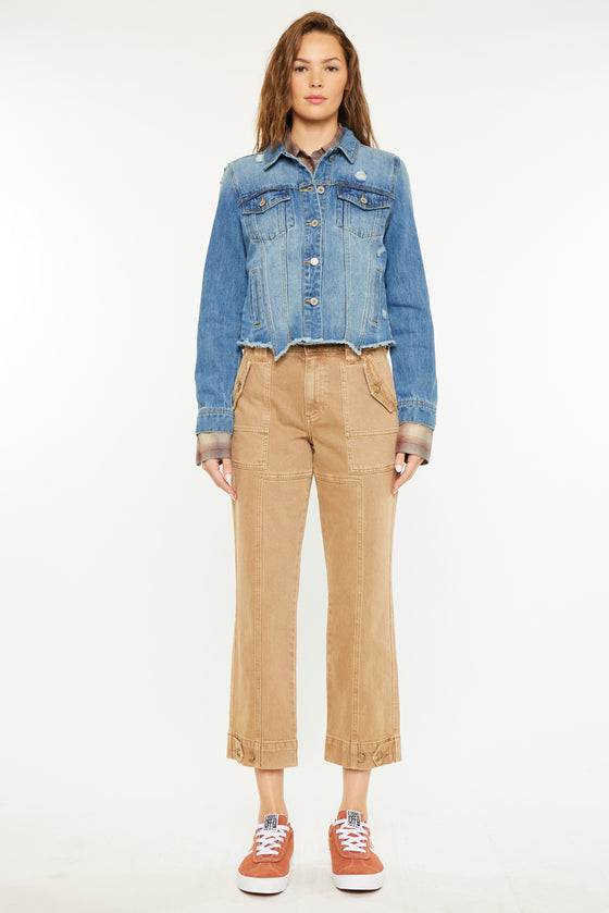Bianca Distressed Denim Jacket - Official Kancan USA