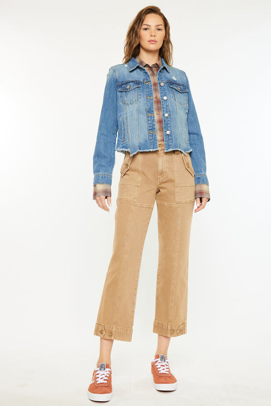 Bianca Distressed Denim Jacket - Official Kancan USA