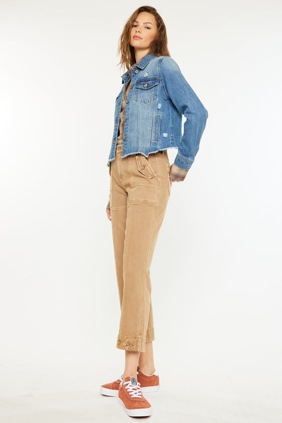 Bianca Distressed Denim Jacket - Official Kancan USA