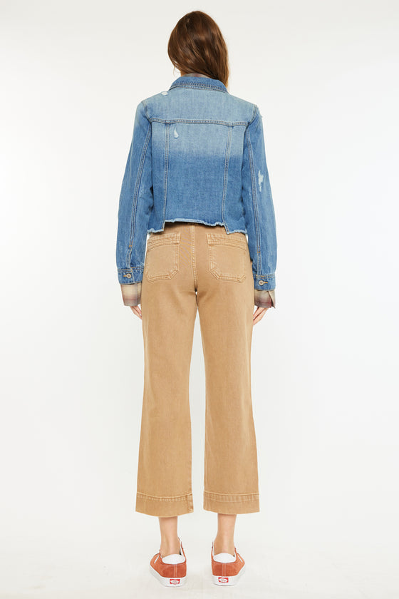 Bianca Distressed Denim Jacket - Official Kancan USA
