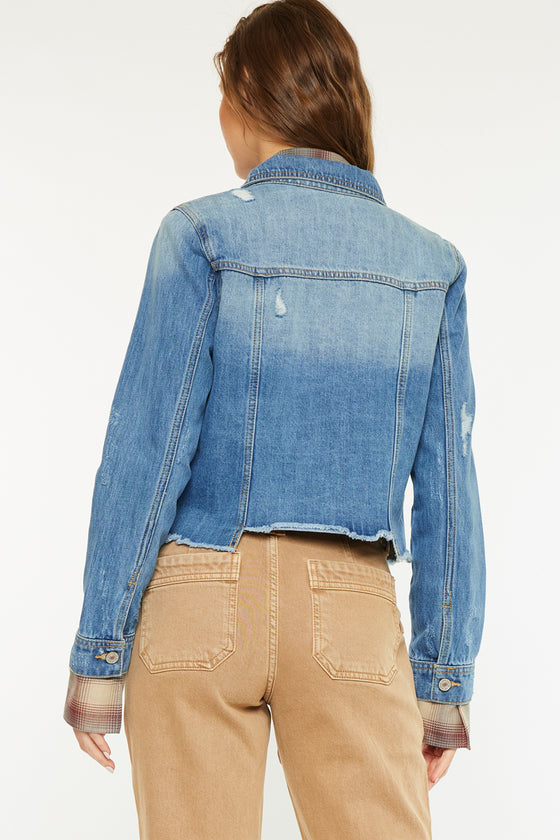 Bianca Distressed Denim Jacket - Official Kancan USA