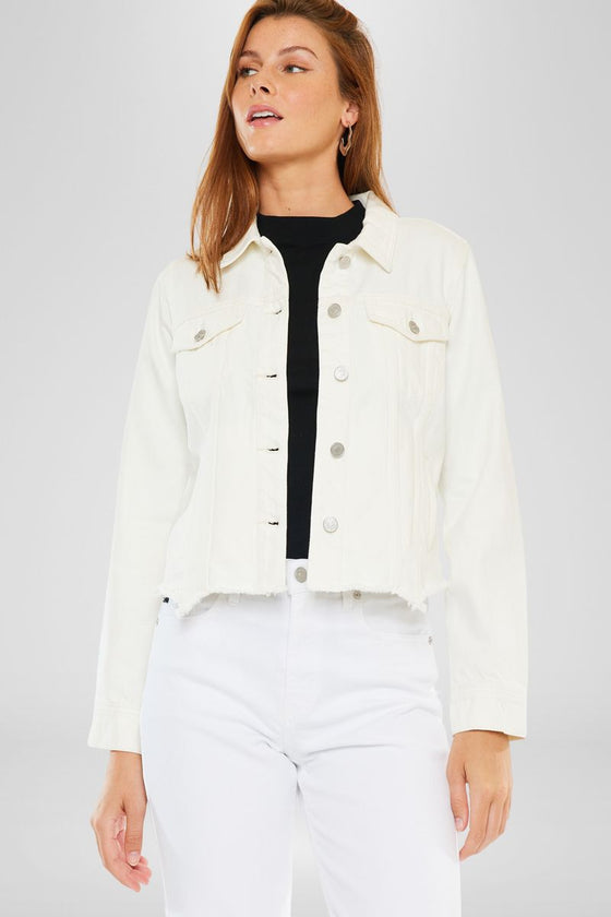 Bianca Distressed Denim Jacket - Official Kancan USA