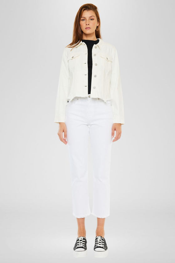 Bianca Distressed Denim Jacket - Official Kancan USA