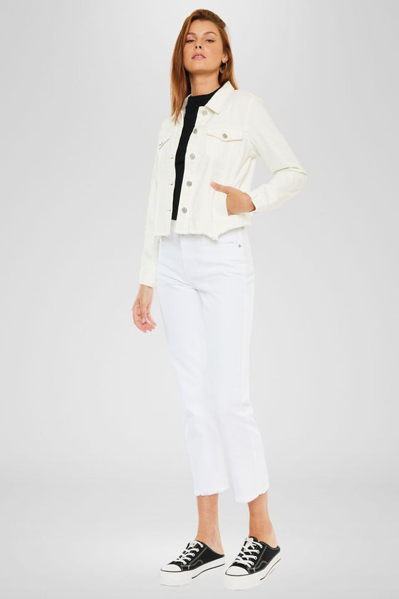 Bianca Distressed Denim Jacket - Official Kancan USA