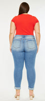 Marimar  Mid Rise Ankle Skinny Jeans (Plus Size) - Official Kancan USA