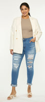 Marimar Mid Rise Ankle Skinny (Plus Size) - Official Kancan USA