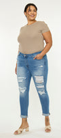 Marimar Mid Rise Ankle Skinny (Plus Size) - Official Kancan USA