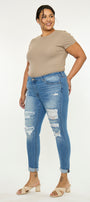 Marimar Mid Rise Ankle Skinny (Plus Size) - Official Kancan USA