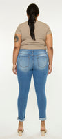 Marimar Mid Rise Ankle Skinny (Plus Size) - Official Kancan USA