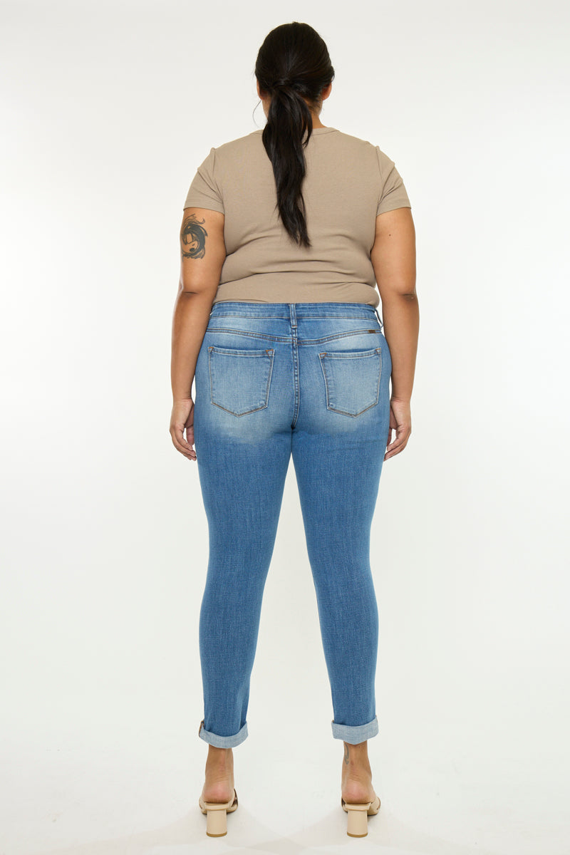 Marimar Mid Rise Ankle Skinny (Plus Size) - Official Kancan USA
