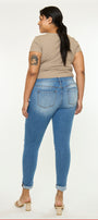 Marimar Mid Rise Ankle Skinny (Plus Size) - Official Kancan USA