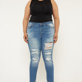 Marimar  Mid Rise Ankle Skinny Jeans (Plus Size) - Official Kancan USA