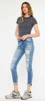 Caroline Mid Rise Ankle Skinny Jeans - Official Kancan USA