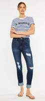 Judith High Rise Ankle Skinny Jeans - Official Kancan USA