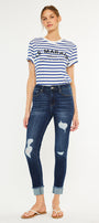Judith High Rise Ankle Skinny Jeans - Official Kancan USA