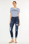 Judith High Rise Ankle Skinny Jeans
