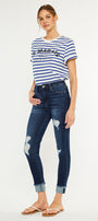 Judith High Rise Ankle Skinny Jeans - Official Kancan USA